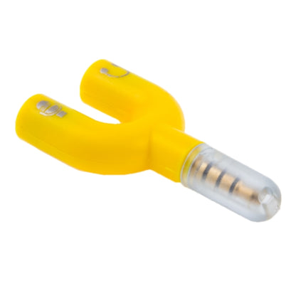3.5mm Stereo Male to 3.5mm Headphone & Mic Female Splitter Adapter(Yellow) by buy2fix
