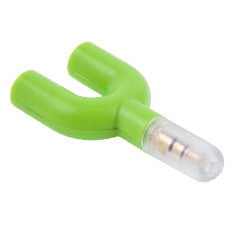 3.5mm Stereo Male to Dual 3.5mm Stereo Female Splitter Adapter(Green) by buy2fix