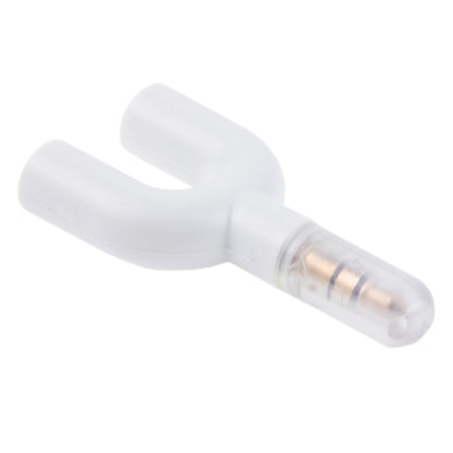 3.5mm Stereo Male to Dual 3.5mm Stereo Female Splitter Adapter(White) by buy2fix