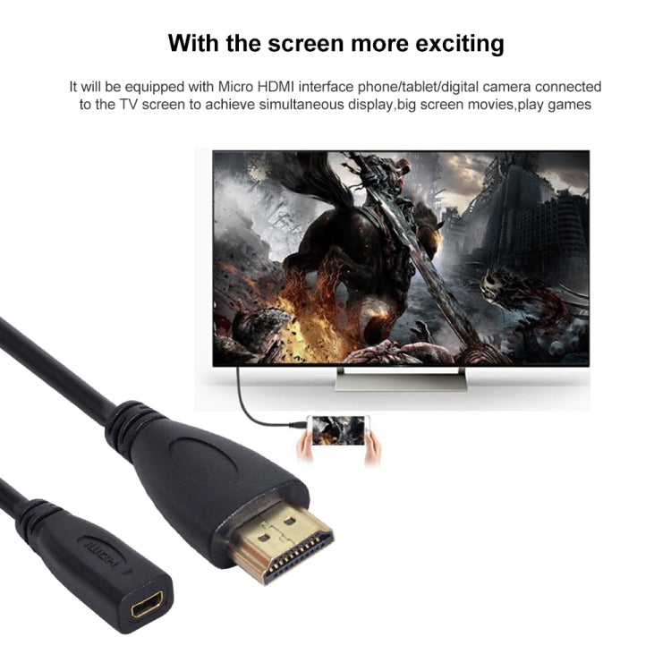 20cm HDMI Male to Micro HDMI Female Adapter Cable - Cable by buy2fix | Online Shopping UK | buy2fix