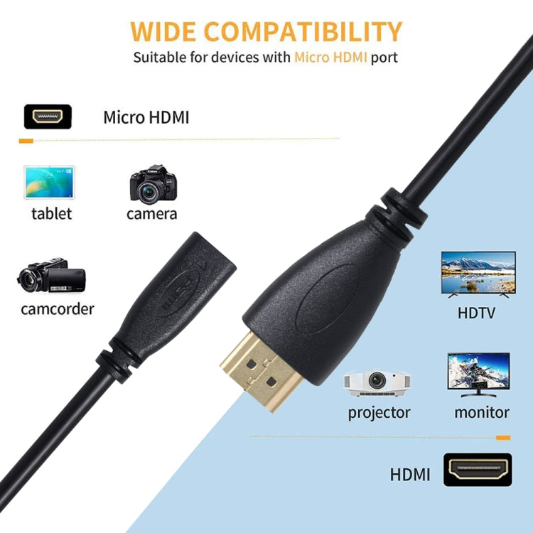 20cm HDMI Male to Micro HDMI Female Adapter Cable - Cable by buy2fix | Online Shopping UK | buy2fix
