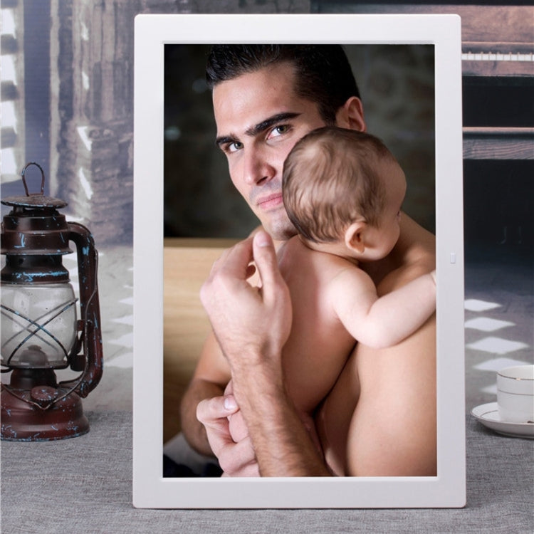 17 inch Multi-media Music & Movie Player Digital Photo Frame with Remote Control, Mstar V59 Program, Support USB / SD Card / HD Port, Built in Stereo Speaker(White) - 15 inch Above by buy2fix | Online Shopping UK | buy2fix