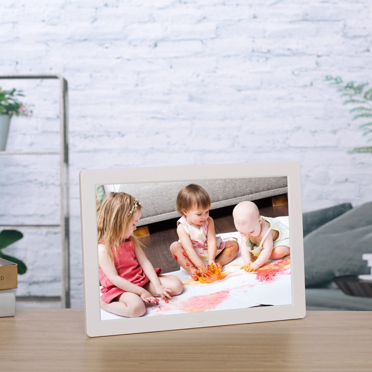 17 inch Multi-media Music & Movie Player Digital Photo Frame with Remote Control, Mstar V59 Program, Support USB / SD Card / HD Port, Built in Stereo Speaker(White) - 15 inch Above by buy2fix | Online Shopping UK | buy2fix