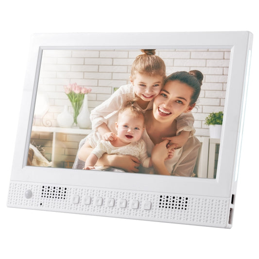 10.1 inch LED Display Multi-media Music & Movie Player Digital Photo Frame with Remote Control, Allwinner E200s Program, Support USB-Disk / SD Card, Body Sensor, Built in Stereo Speaker(White) - 11 inch Below by buy2fix | Online Shopping UK | buy2fix