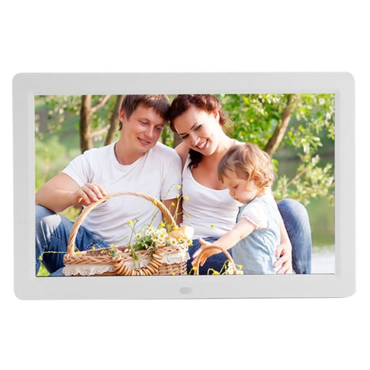 12 inch LED Display Multi-media Digital Photo Frame with Holder & Music & Movie Player, Support USB / SD / Micro SD / MMC / MS / XD Card Input(White) - 11 inch Below by buy2fix | Online Shopping UK | buy2fix