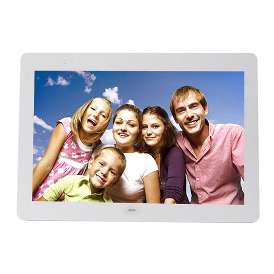 14 inch LED Display Multi-media Digital Photo Frame with Holder & Music & Movie Player, Support USB / SD / MS / MMC Card Input(White) - 11-15 inch by buy2fix | Online Shopping UK | buy2fix