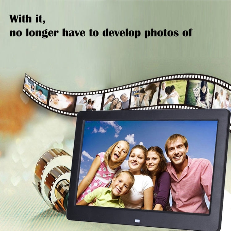 10.1 inch HD Wide Screen Digital Photo Frame with Holder & Remote Control, Allwinner E200, Alarm Clock / MP3 / MP4 / Movie Player(White) - 11 inch Below by buy2fix | Online Shopping UK | buy2fix
