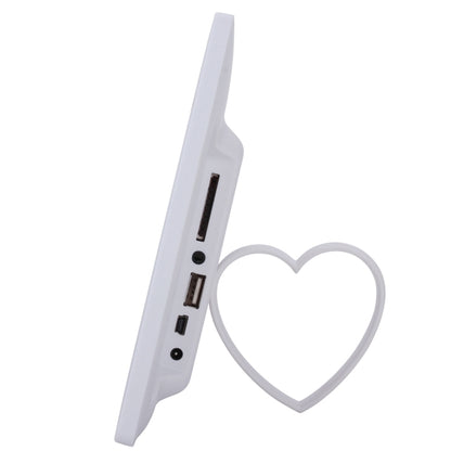 10.1 inch HD Wide Screen Digital Photo Frame with Holder & Remote Control, Allwinner E200, Alarm Clock / MP3 / MP4 / Movie Player(White) - 11 inch Below by buy2fix | Online Shopping UK | buy2fix