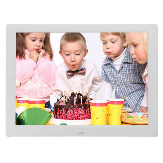 14 inch LED Display Multi-media Digital Photo Frame with Holder & Music & Movie Player, Support USB / SD / MS / MMC Card Input(White) - 11-15 inch by buy2fix | Online Shopping UK | buy2fix