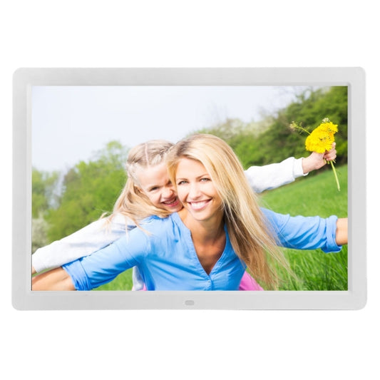 17 inch HD 1080P LED Display Multi-media Digital Photo Frame with Holder & Music & Movie Player, Support USB / SD / MS / MMC Card Input(White) - 15 inch Above by buy2fix | Online Shopping UK | buy2fix
