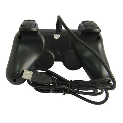 Double Shock PC USB Single Gamepad(Black) - Accessories by buy2fix | Online Shopping UK | buy2fix