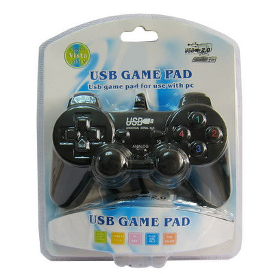 Double Shock PC USB Single Gamepad(Black) - Accessories by buy2fix | Online Shopping UK | buy2fix