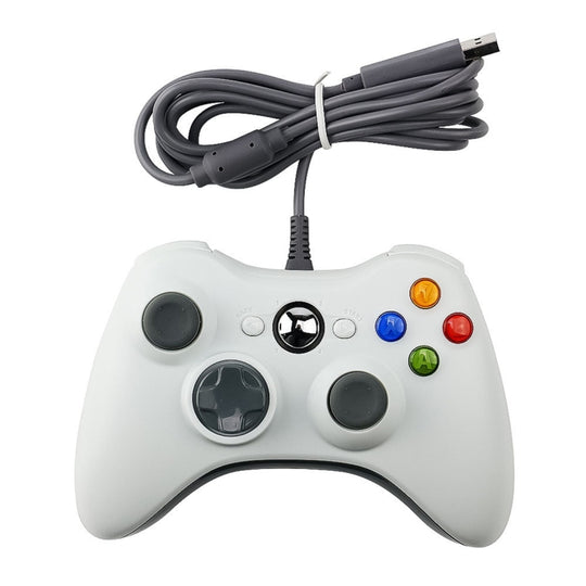 USB 2.0 Wired Controller Gamepad for XBOX 360, Plug and Play, Cable Length: 2.5m(White)