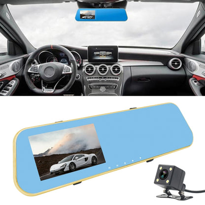 Full HD 1080P 4.3 inch Screen Display Dual Camera Vehicle DVR, 140 Degree Wide Angle Viewing, Support Night Vision / Parking Monitoring / Loop Recording / Motion Detection / G-Sensor / TF Card by buy2fix