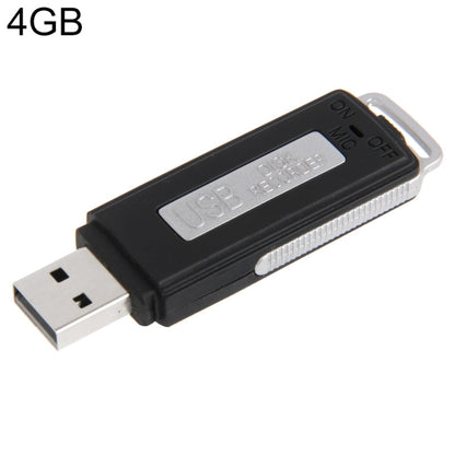 Mini Interview Recorder / USB Flash Drive , Built in 4GB Memory(Black) - U-Disk Recorder by buy2fix | Online Shopping UK | buy2fix