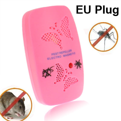 Ultrasonic Electronics Insecticide with Two Steps of Adjustable, Pink (EU Plug) - Repellents by buy2fix | Online Shopping UK | buy2fix