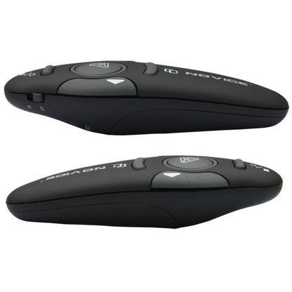 Multimedia Presenter with Laser Pointer & USB Receiver for Projector / PC / Laptop, Control Distance: 15m(Black) by buy2fix