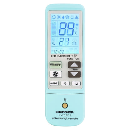 K-209ES Universal Air Conditioner Remote Control, Support Thermometer Function(Blue) - Air-Conditioner by buy2fix | Online Shopping UK | buy2fix