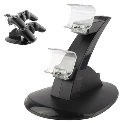 2 x USB Charging Dock Station Stand / Controller Charging Stand for PS4(Black) - Charger & Power by buy2fix | Online Shopping UK | buy2fix