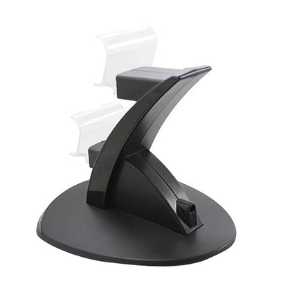 2 x USB Charging Dock Station Stand / Controller Charging Stand for PS4(Black) - Charger & Power by buy2fix | Online Shopping UK | buy2fix