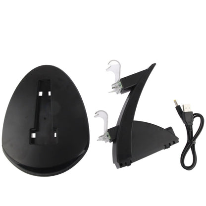 2 x USB Charging Dock Station Stand / Controller Charging Stand for PS4(Black) - Charger & Power by buy2fix | Online Shopping UK | buy2fix