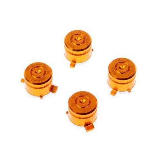 Aluminum Metal Buttons for PS4 9mm Mod Kits Bullet(Gold) - PS4 Spare Parts by buy2fix | Online Shopping UK | buy2fix