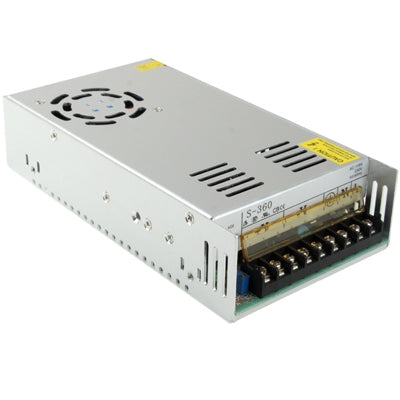 (S-360-24 DC 0-24V 15A) Regulated Switching Power Supply (Input: AC 100~130V/200~240V), Dimension(LxWxH): 215x115x50mm