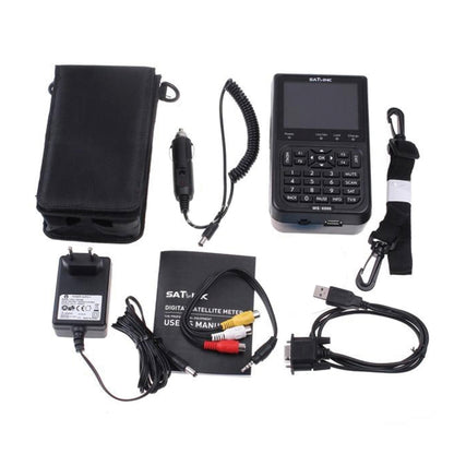 SATLINK WS6906 3.5 inch LCD Colour Screen Portable Digital Satellite Finder Meter(EU Plug) - Satellite Finder by buy2fix | Online Shopping UK | buy2fix