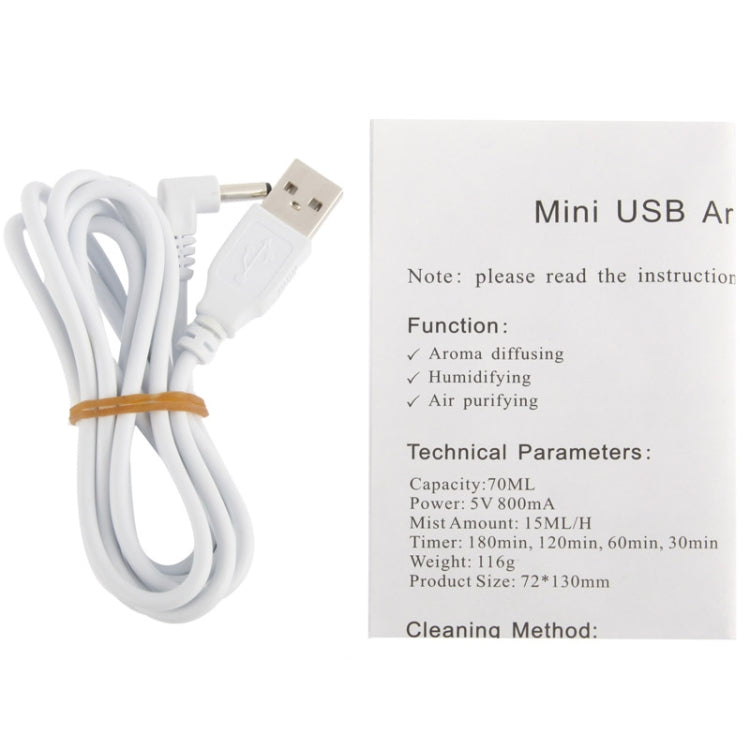 Mini USB Aroma Diffuser / Aroma humidifier with Warm White LED Lights(White) - Air Purifiers & Accessories by buy2fix | Online Shopping UK | buy2fix