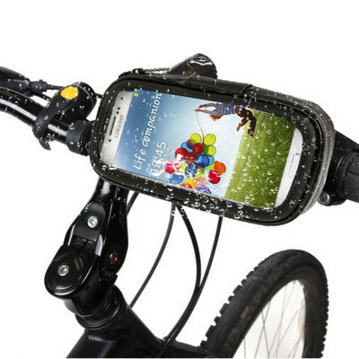 Bike Mount & Waterproof / Sand-proof / Snow-proof / Dirt-proof Tough Touch Case for 5.5 inch Phone (Black) by buy2fix