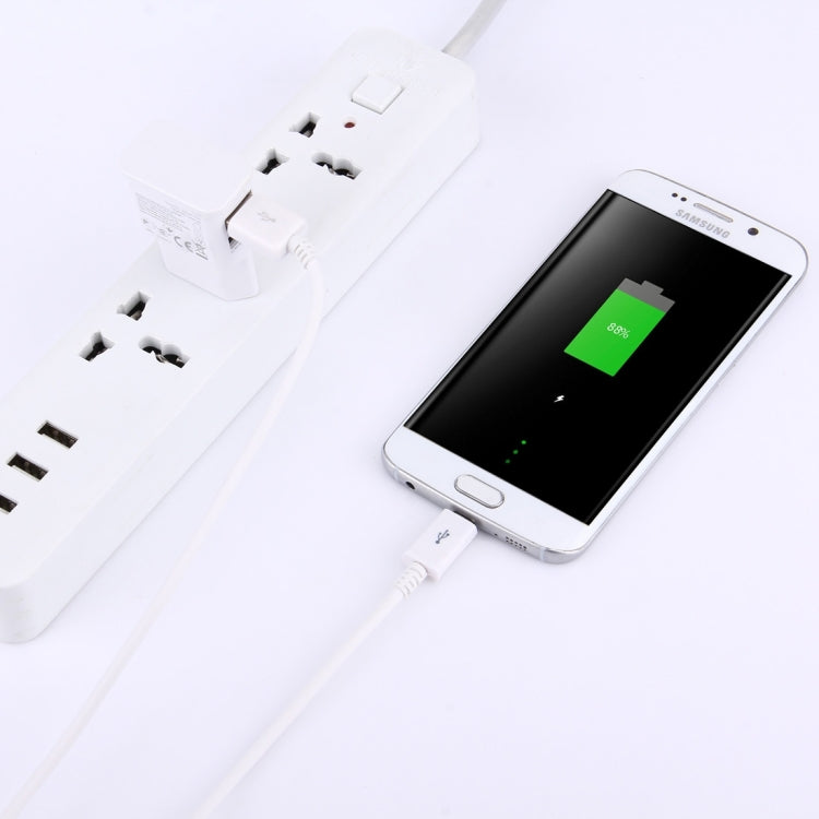 Micro 5 Pin USB Sync Cable + US Plug Travel Charger(White) - USB Charger by buy2fix | Online Shopping UK | buy2fix