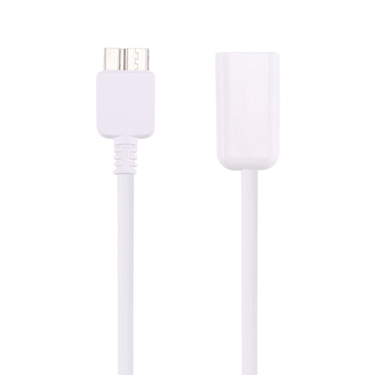 21cm Micro USB 3.0 Male to USB 2.0 Female OTG Converter Adapter Cable(White) by buy2fix