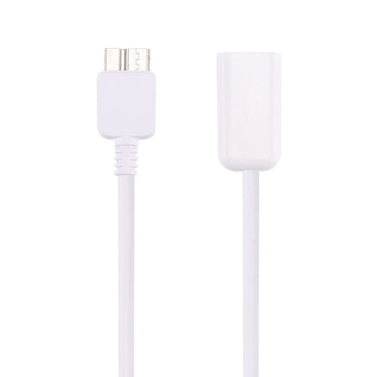 21cm Micro USB 3.0 Male to USB 2.0 Female OTG Converter Adapter Cable(White) by buy2fix
