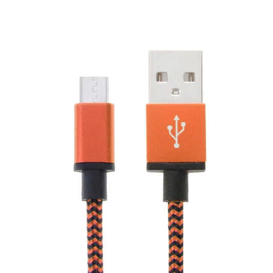 2m Woven Style Micro USB to USB 2.0 Data / Charger Cable(Orange) by buy2fix