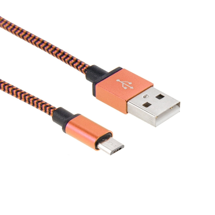 2m Woven Style Micro USB to USB 2.0 Data / Charger Cable(Orange) by buy2fix