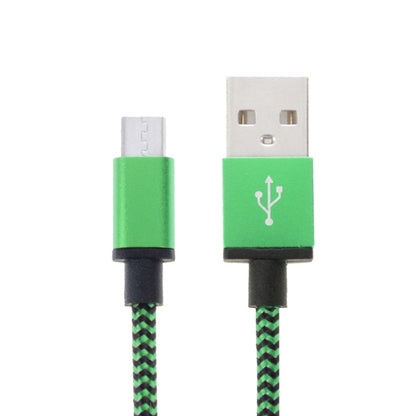 2m Woven Style Micro USB to USB 2.0 Data / Charger Cable(Green) by buy2fix