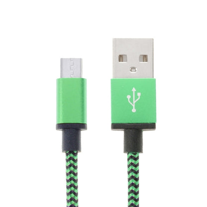 2m Woven Style Micro USB to USB 2.0 Data / Charger Cable(Green) by buy2fix