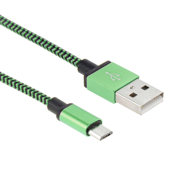 2m Woven Style Micro USB to USB 2.0 Data / Charger Cable(Green) by buy2fix
