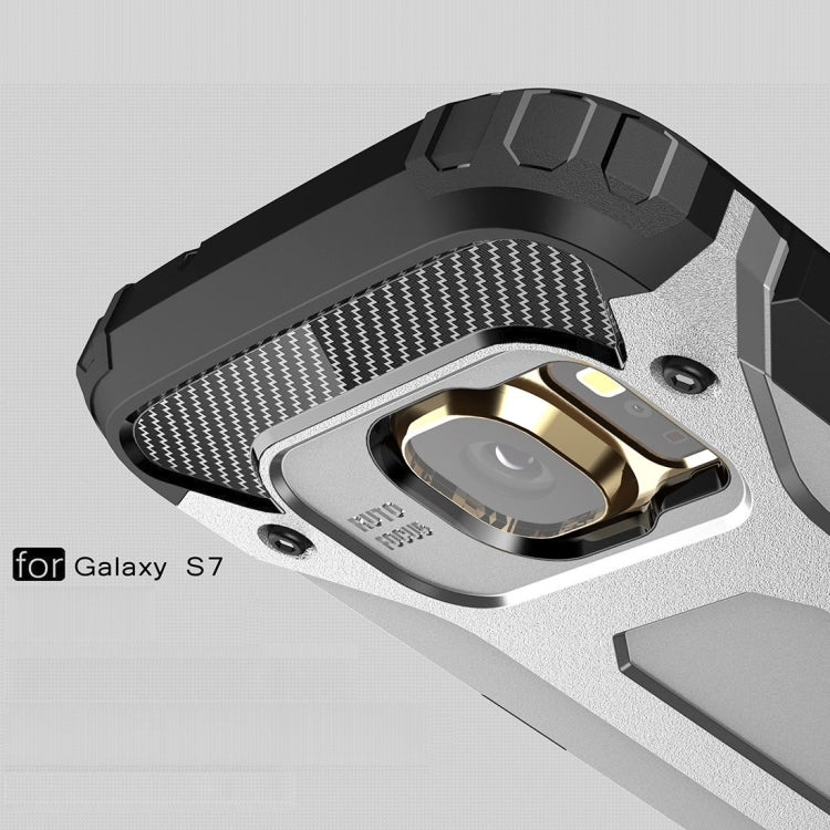 For Galaxy S7 / G930 Tough Armor TPU + PC Combination Case (Silver) by buy2fix