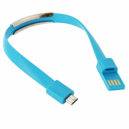 Wearable Bracelet Sync Data Charging Cable, Length: 24cm(Blue) by buy2fix