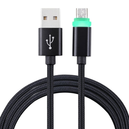 1m Woven Style Micro USB to USB 2.0 Data Sync Cable with LED Indicator Light(Black) by buy2fix