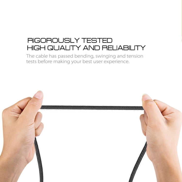 1m Woven Style Micro USB to USB 2.0 Data Sync Cable with LED Indicator Light(Black) by buy2fix