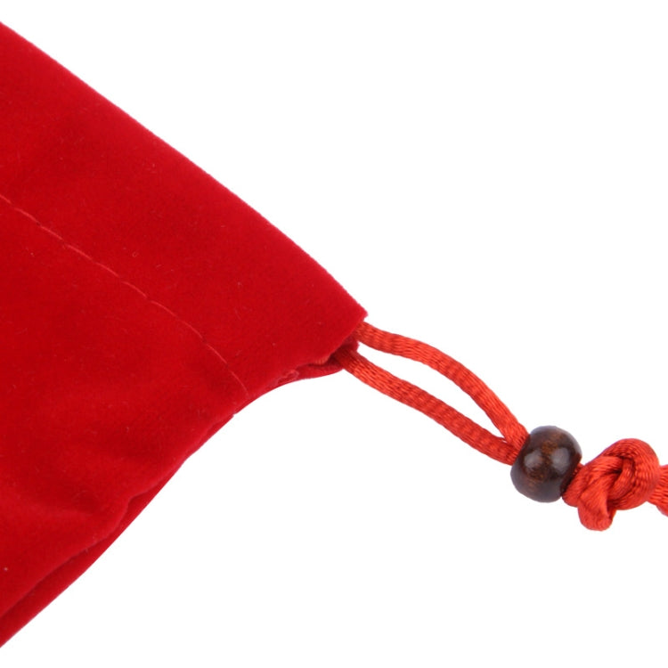 Universal Soft Flannel Carry Bag with Pearl Button , For Smart Phones, Power Bank and other Accessories, Size same as 4.7 inch(Red) - More iPhone Cases by buy2fix | Online Shopping UK | buy2fix