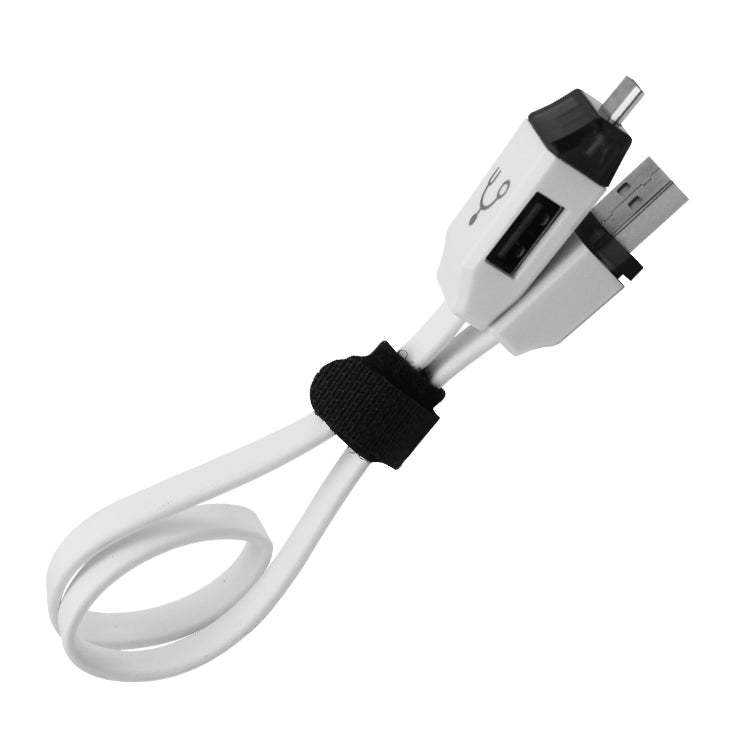 OTG-Y-01 USB 2.0 Male to Micro USB Male + USB Female OTG Charging Data Cable for Android Phones / Tablets with OTG Function, Length: 30cm(White) by buy2fix