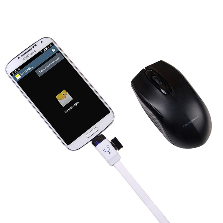 OTG-Y-01 USB 2.0 Male to Micro USB Male + USB Female OTG Charging Data Cable for Android Phones / Tablets with OTG Function, Length: 30cm(White) by buy2fix