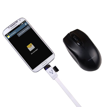 OTG-Y-01 USB 2.0 Male to Micro USB Male + USB Female OTG Charging Data Cable for Android Phones / Tablets with OTG Function, Length: 30cm(White) by buy2fix