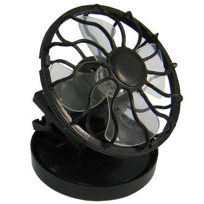 Mini Portable Clip-on Solar Power Cell Travel Cooling Cool Fan(Black) - Others by buy2fix | Online Shopping UK | buy2fix