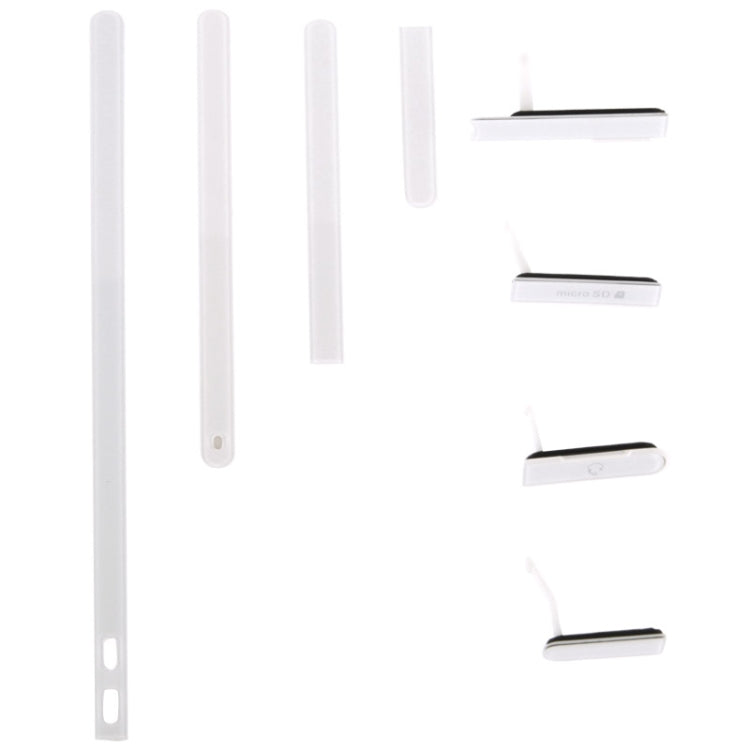 Middle Board + Battery Back Cover for Sony L36H(White) - Frame Bezel Plate by buy2fix | Online Shopping UK | buy2fix