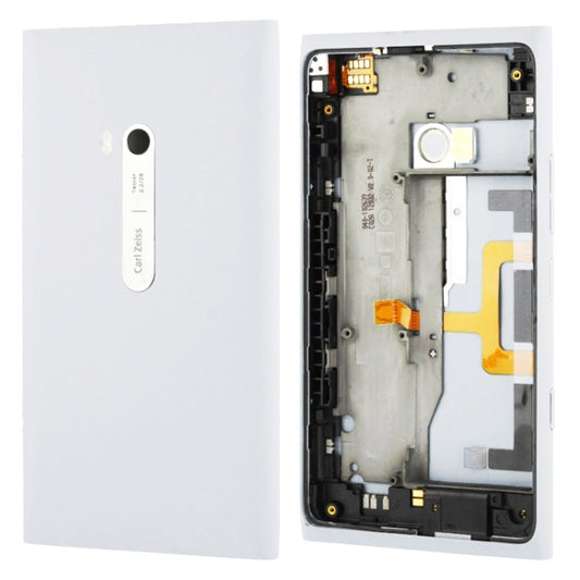 High Quality Housing Battery Back Cover With Side Button Flex Cable for Nokia Lumia 900(White) - Full Housing Cover by buy2fix | Online Shopping UK | buy2fix