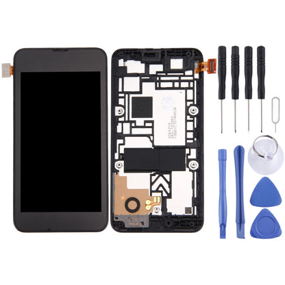 LCD Display + Touch Panel with Frame for Nokia Lumia 530 (Black) - LCD Screen by buy2fix | Online Shopping UK | buy2fix
